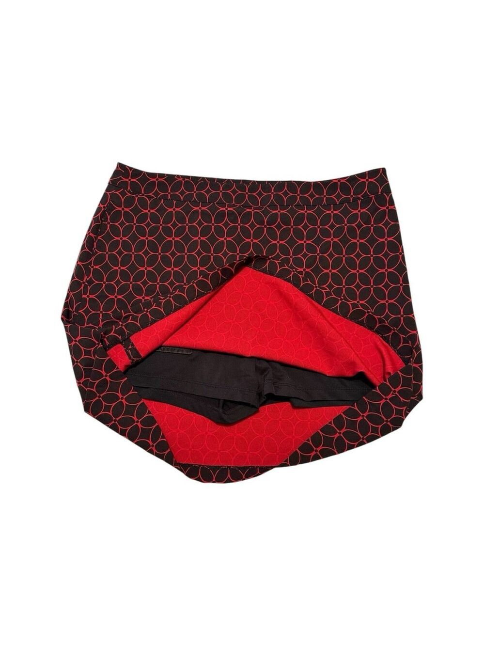 Greg Norman Red Athletic Golf Skort Shorts Mini Women Size 8 Pockets Pickleball